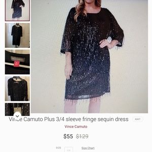 Beautiful Vince Camuto black formal dress